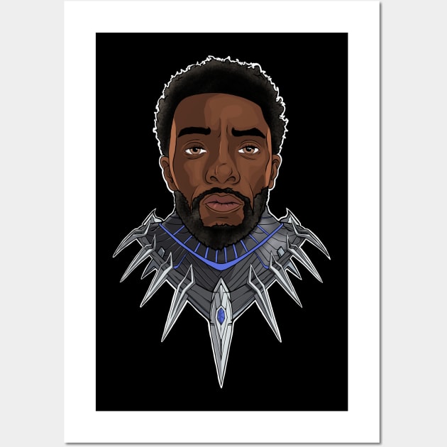 Chadwick Boseman - Black Panther Wall Art by richardsondesignsyyc